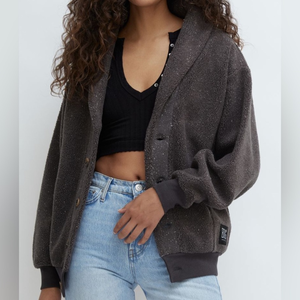 BDG Bear Oversized Shawl Cardigan